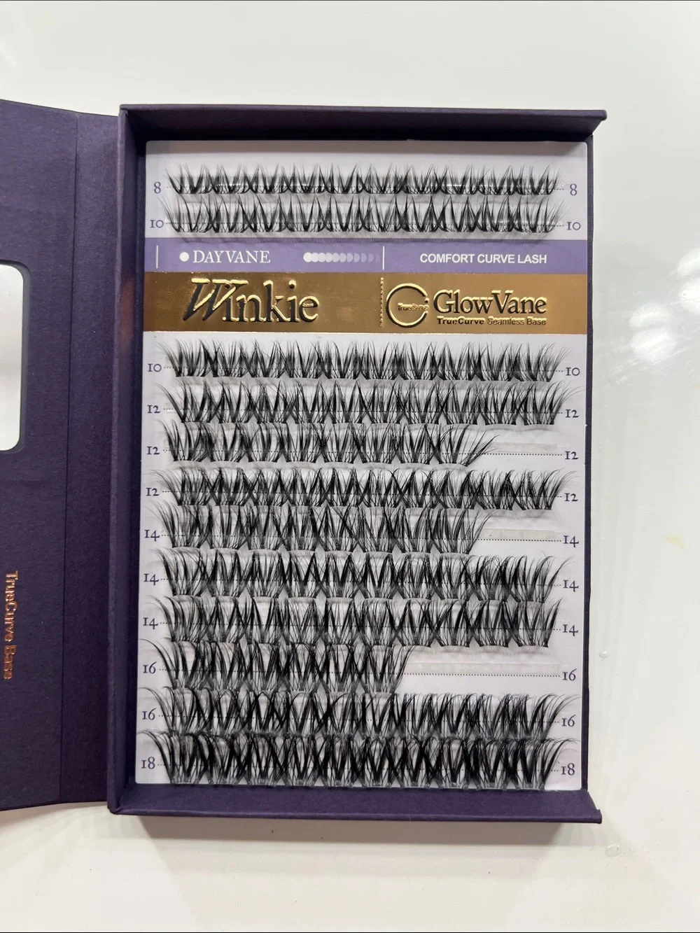 GlowVane False Eyelash Clusters Black Winkie
